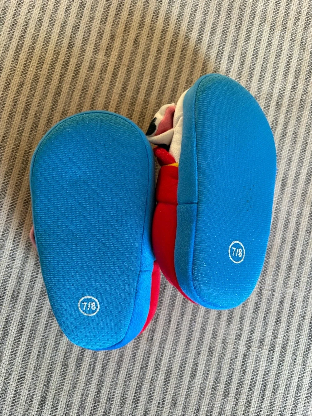 Paw Patrol Plush Chase & Marshall Slippers - Blue, Red, White, Brown